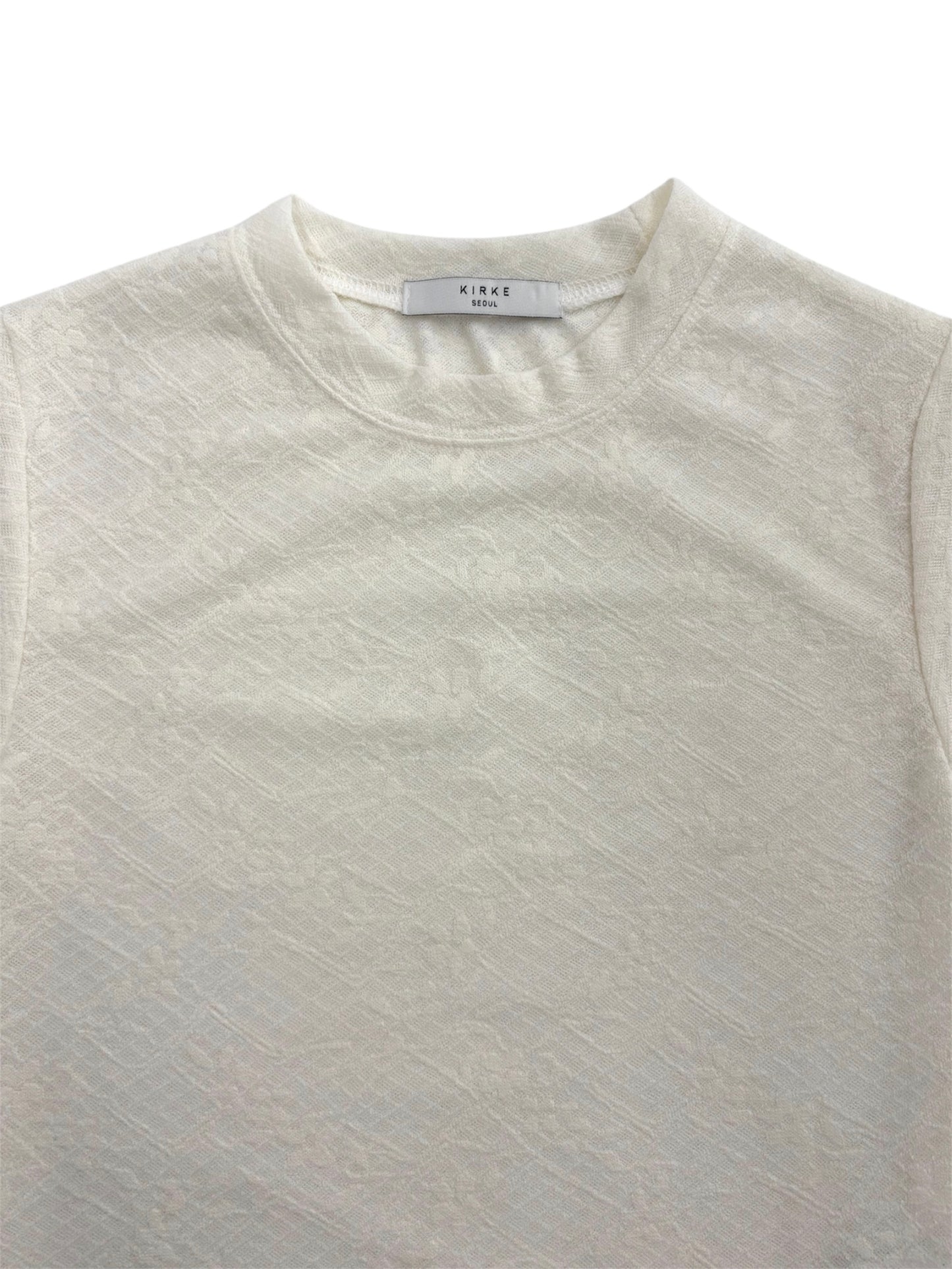Lace sheer T-shirt