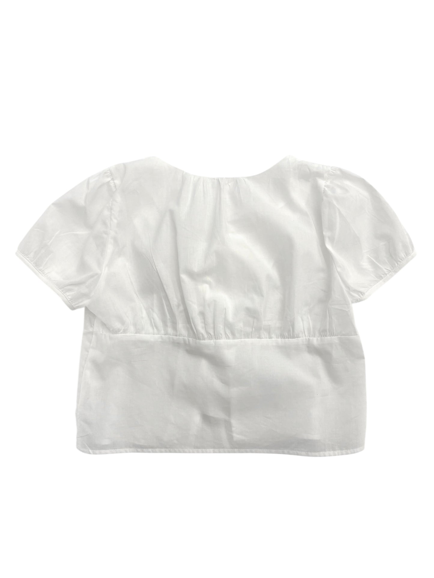 Front ribbon blouse