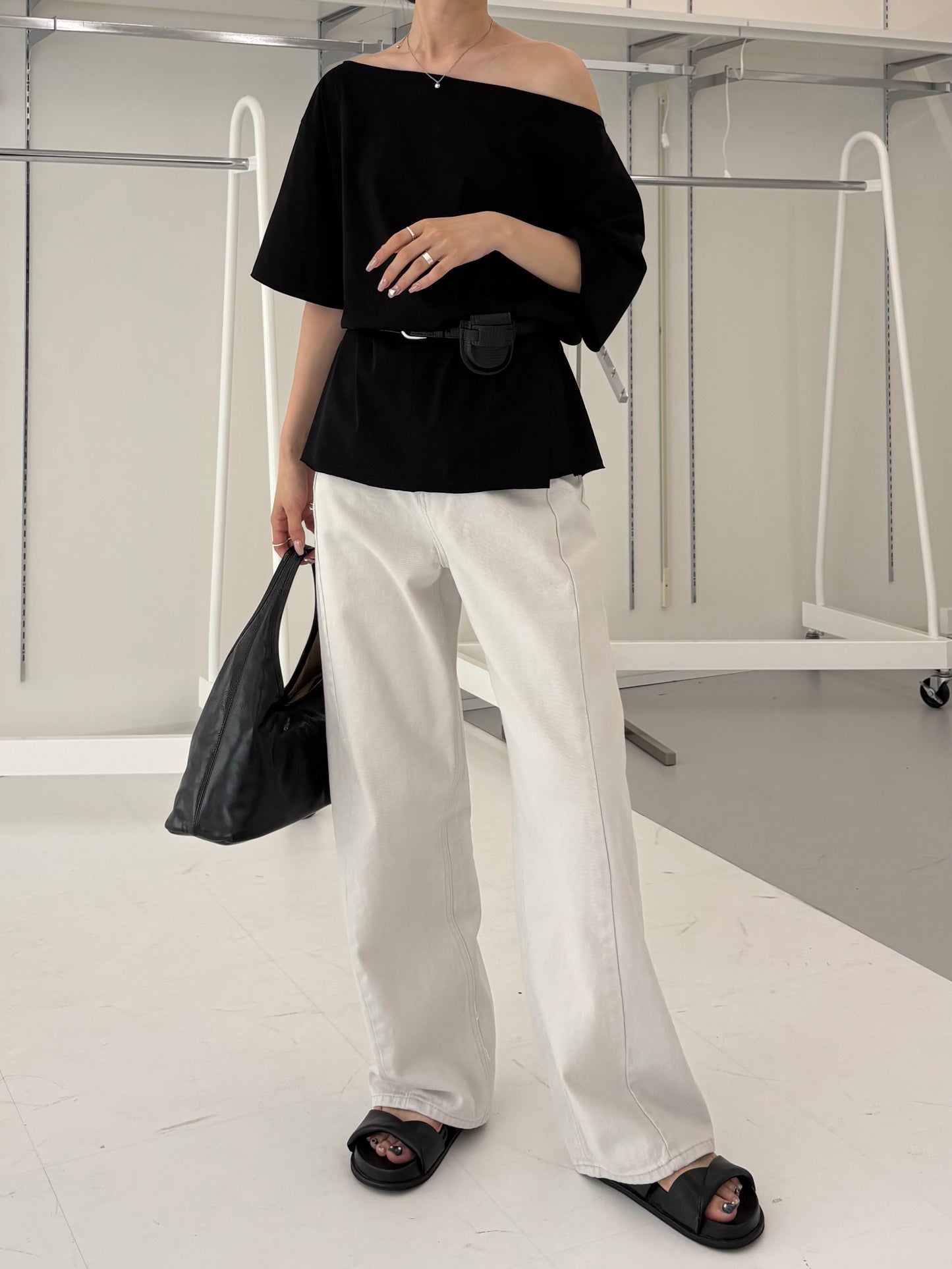 Boatneck cut T-shirt