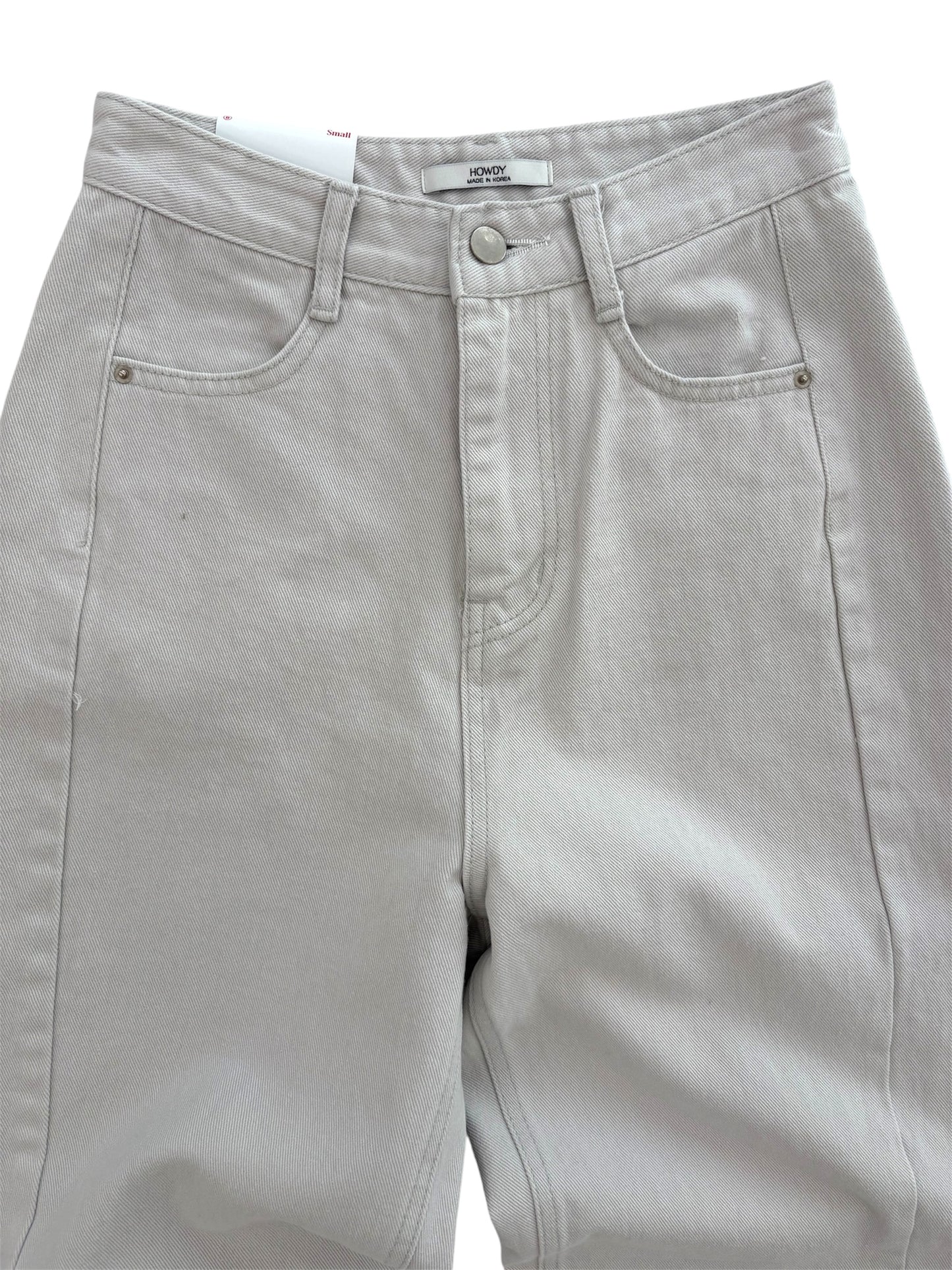 Pigment color wide denim