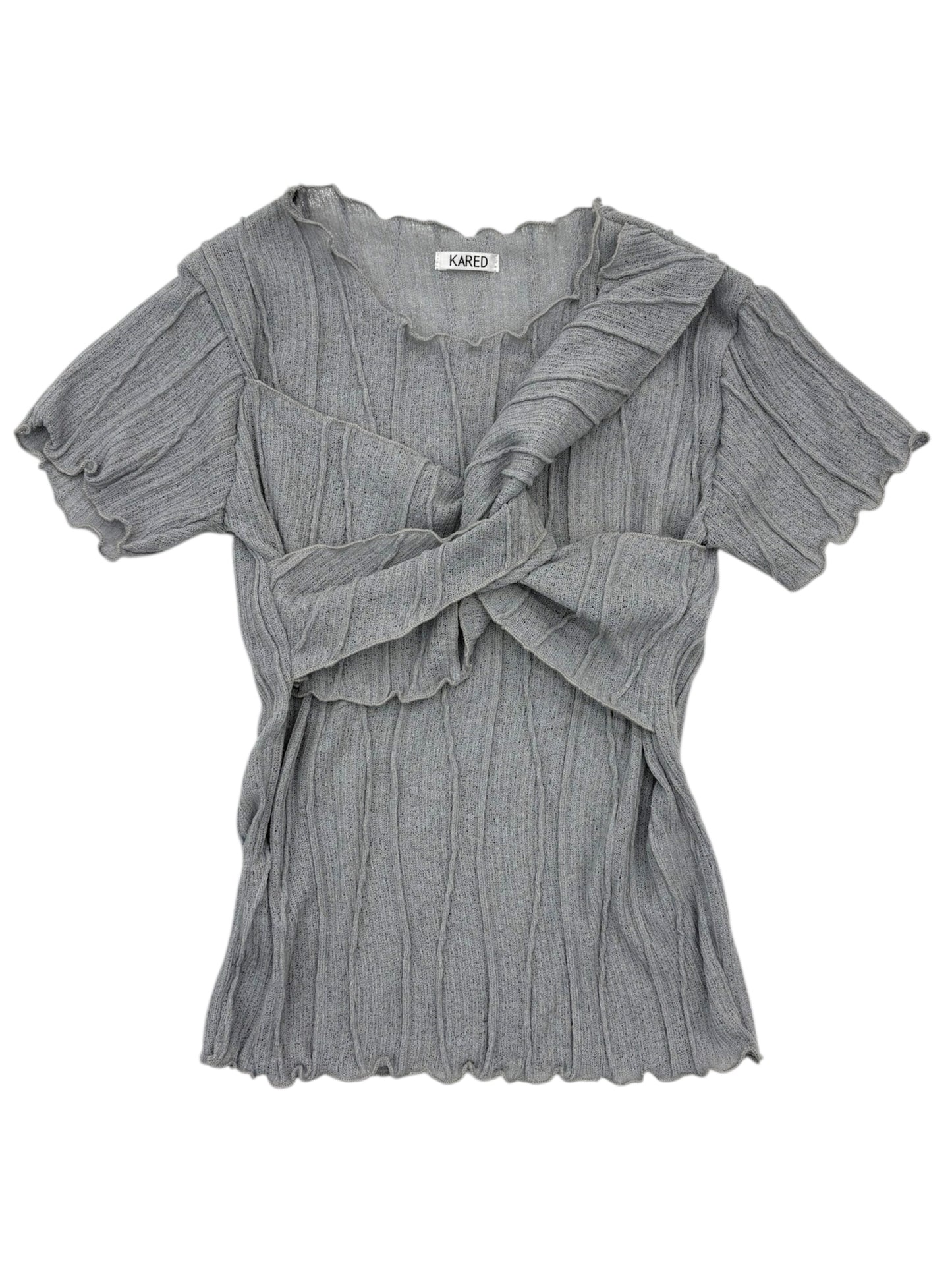 Sheer twist tops