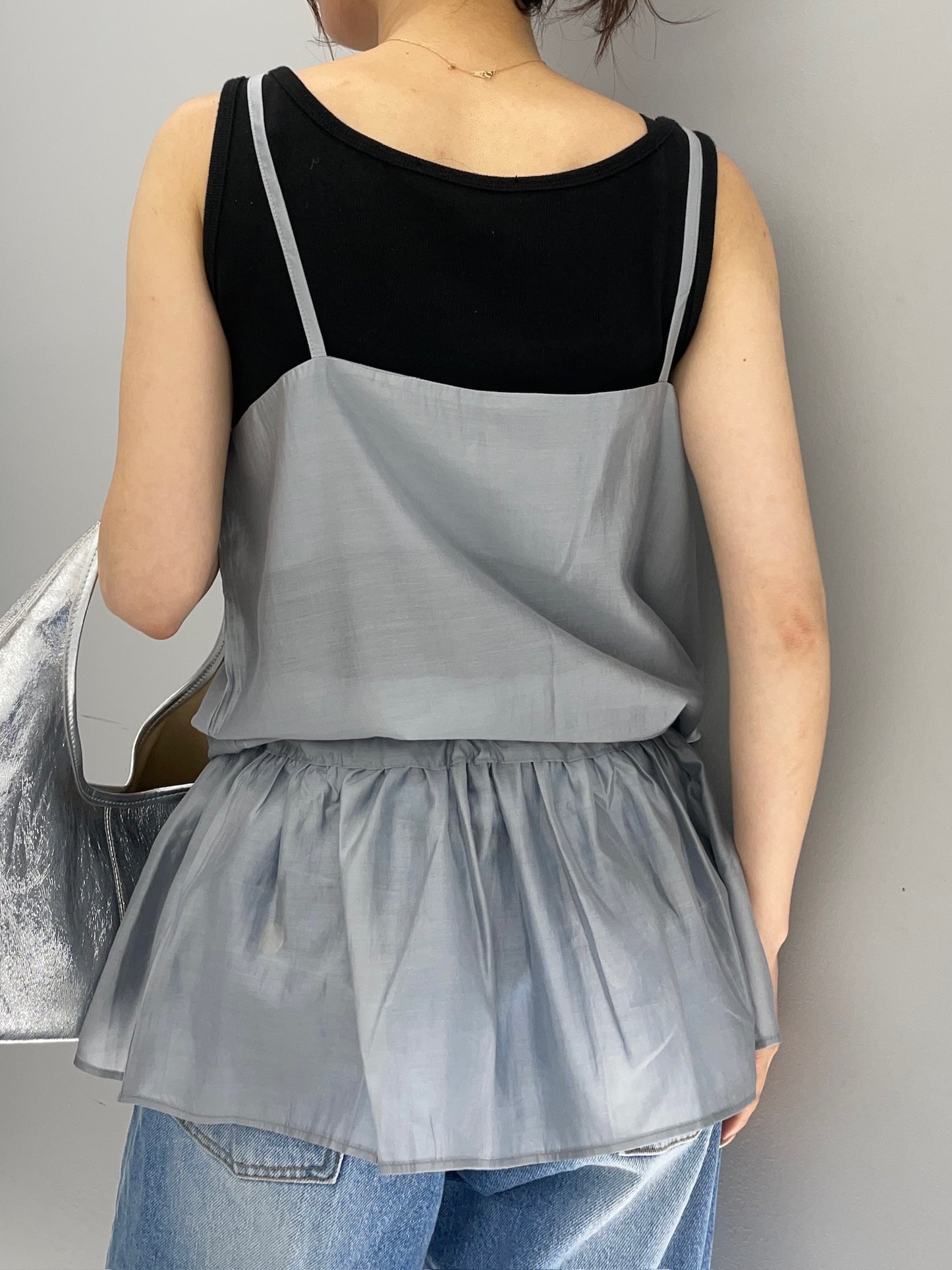 Seethrough layerd cami