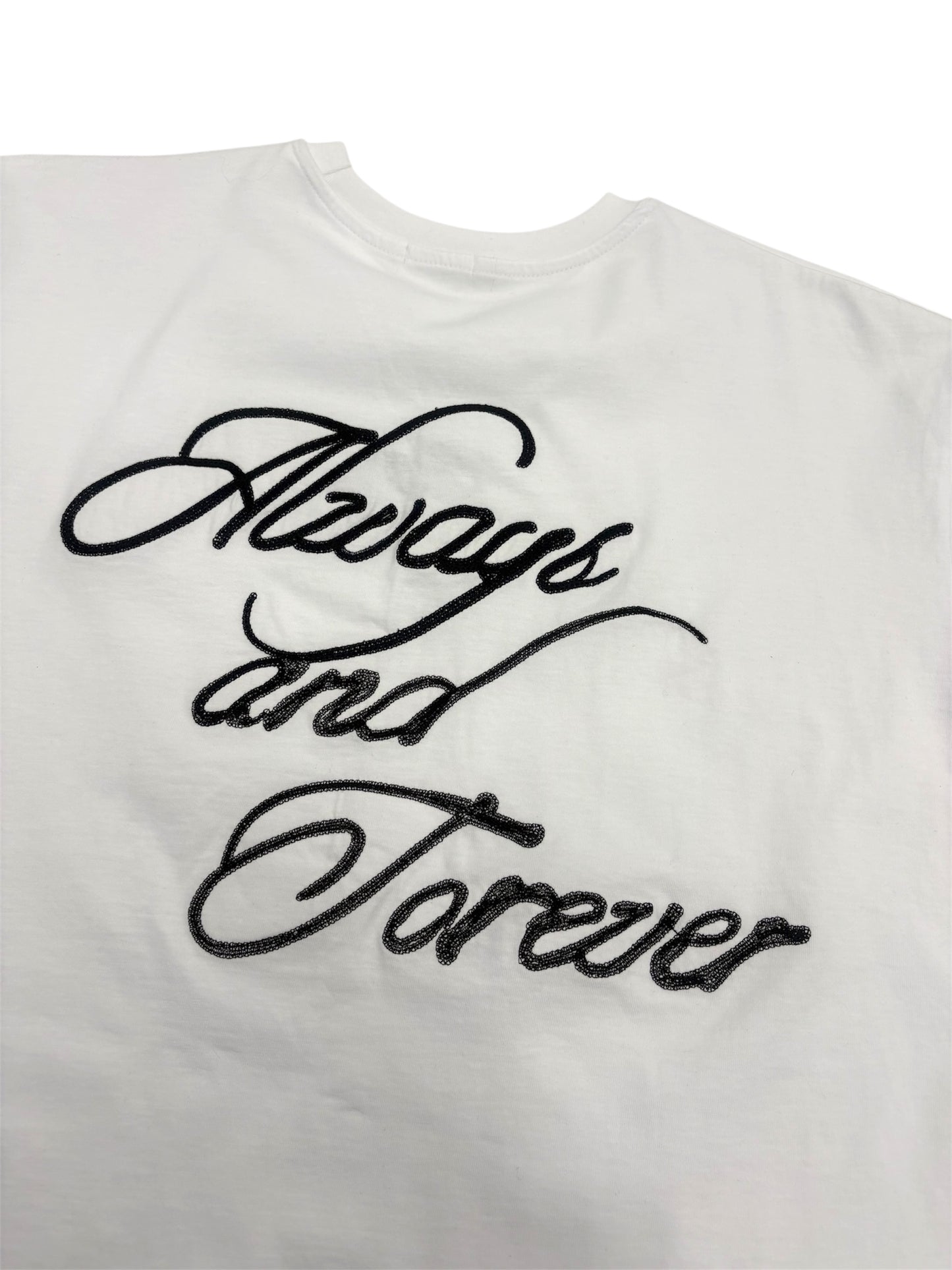 Back embroidery T-shirt