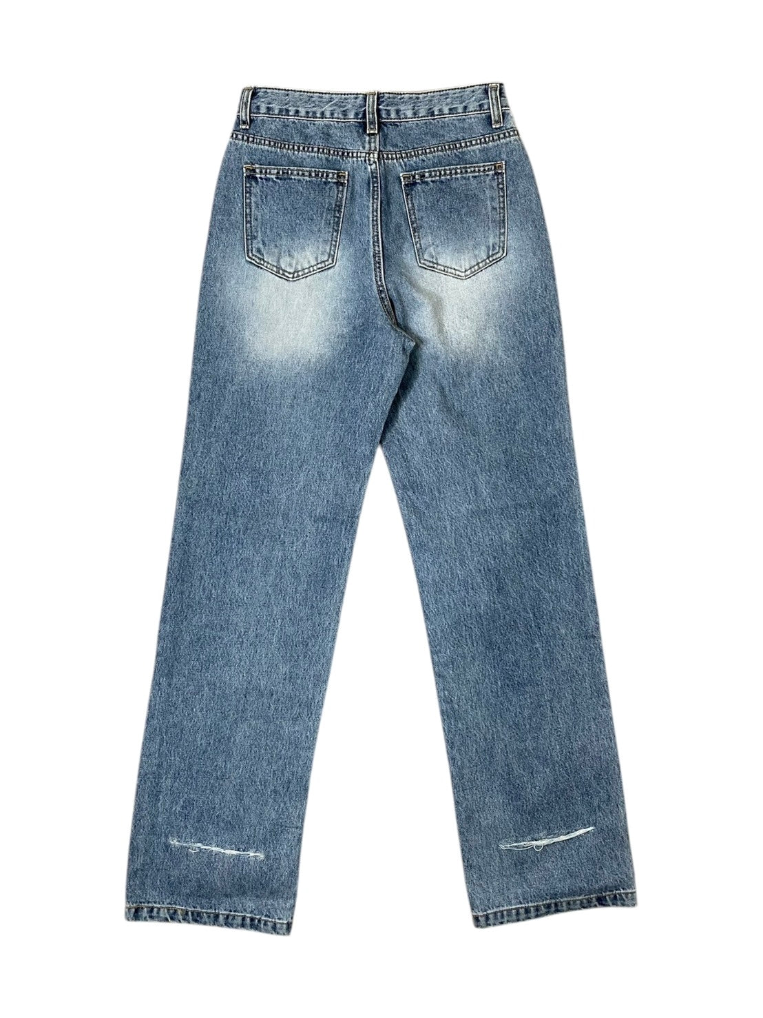 BACK CUT STRAIGHT JEANS