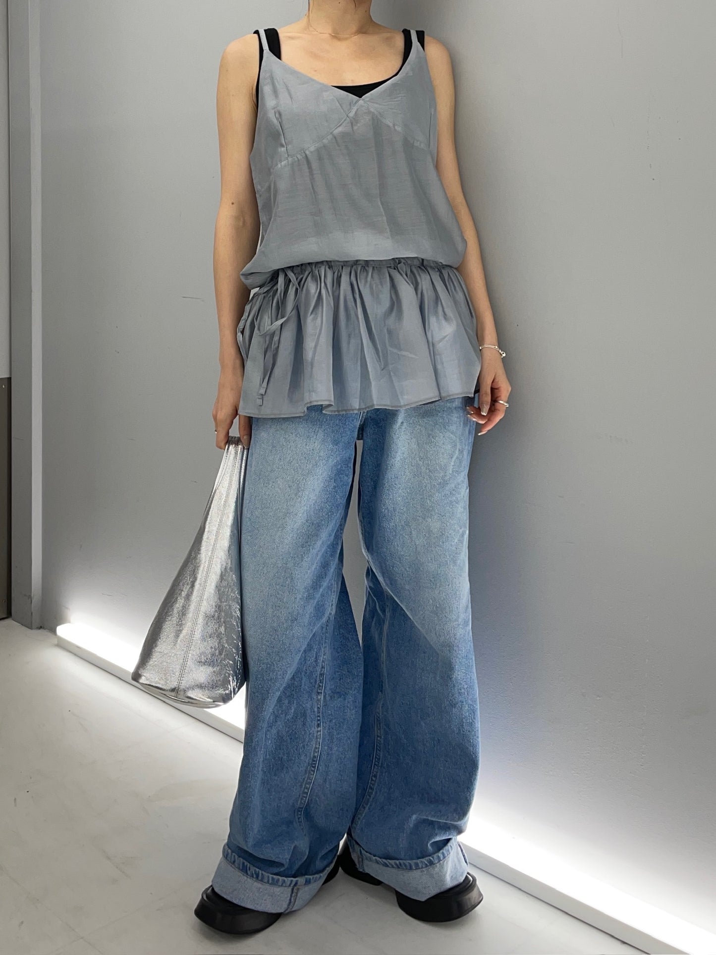 Seethrough layerd cami