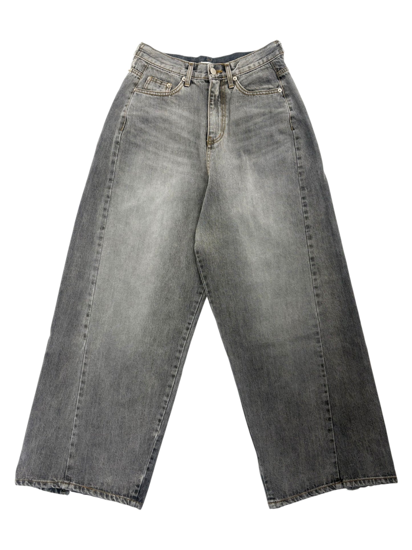 W pocket wide denim