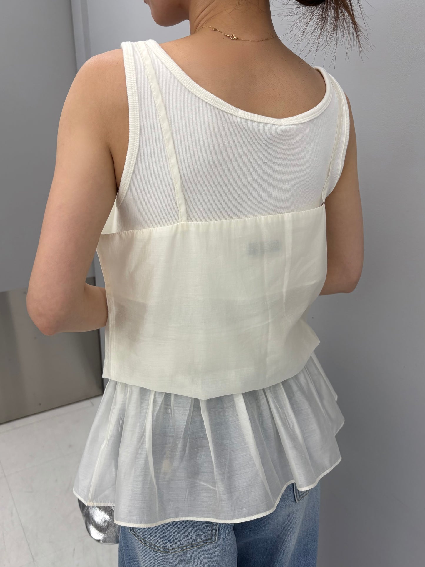 Seethrough layerd cami