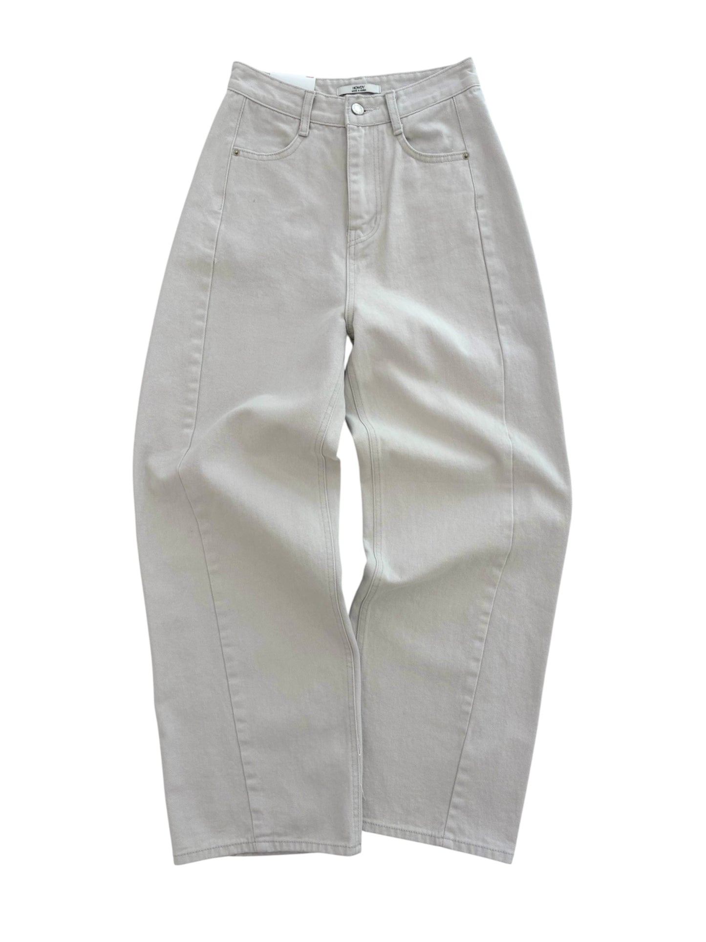 Pigment color wide denim