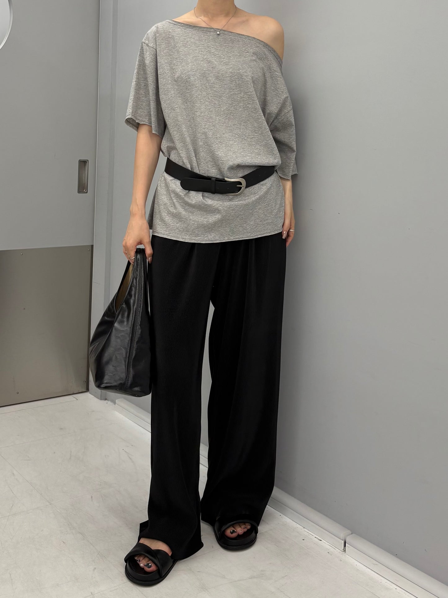 Boatneck cut T-shirt