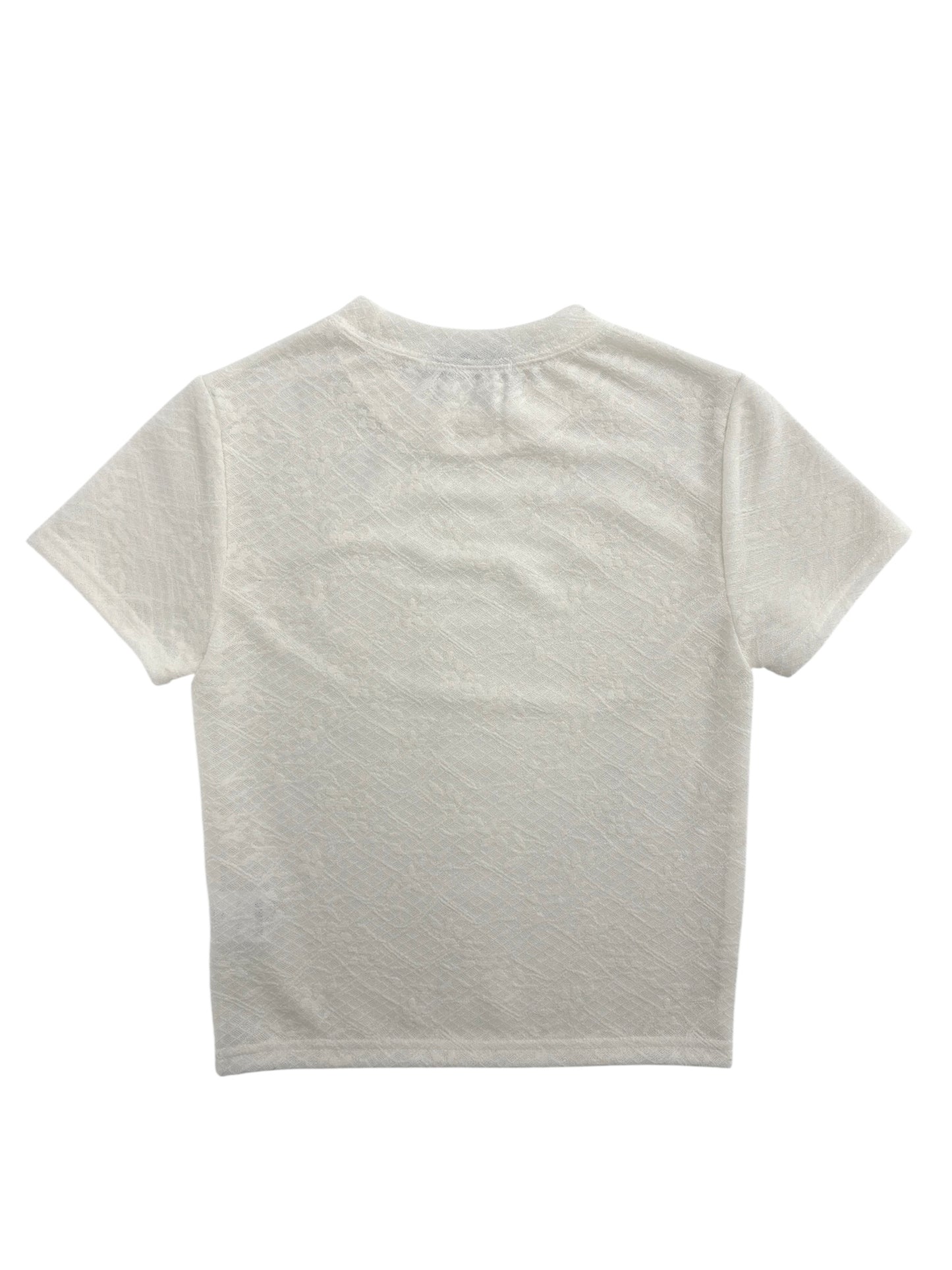 Lace sheer T-shirt