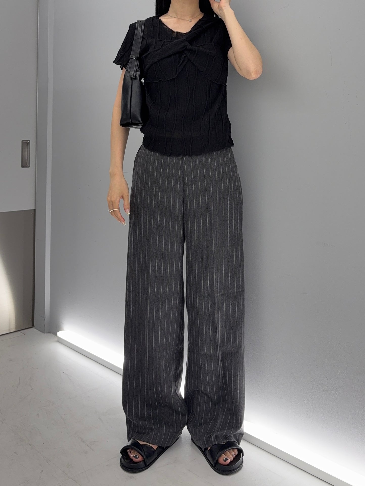 Sheer twist tops
