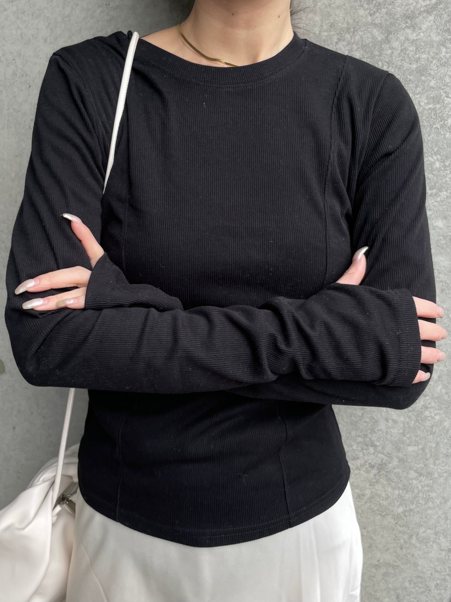THUMBHOLE RIB TOPS