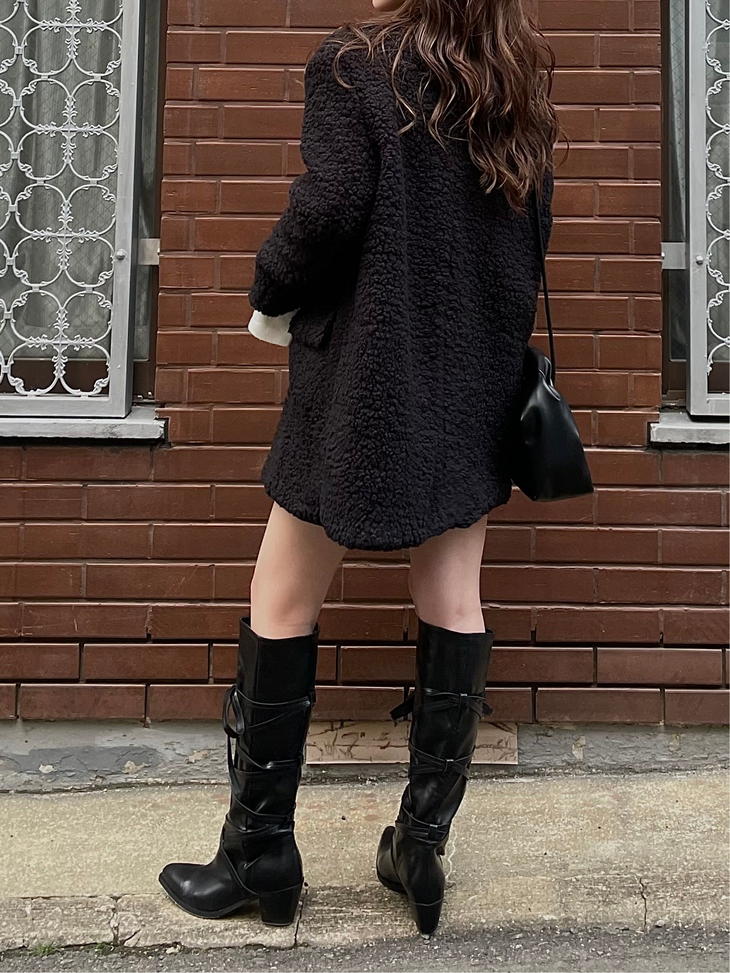 LACE UP LONG BOOTS