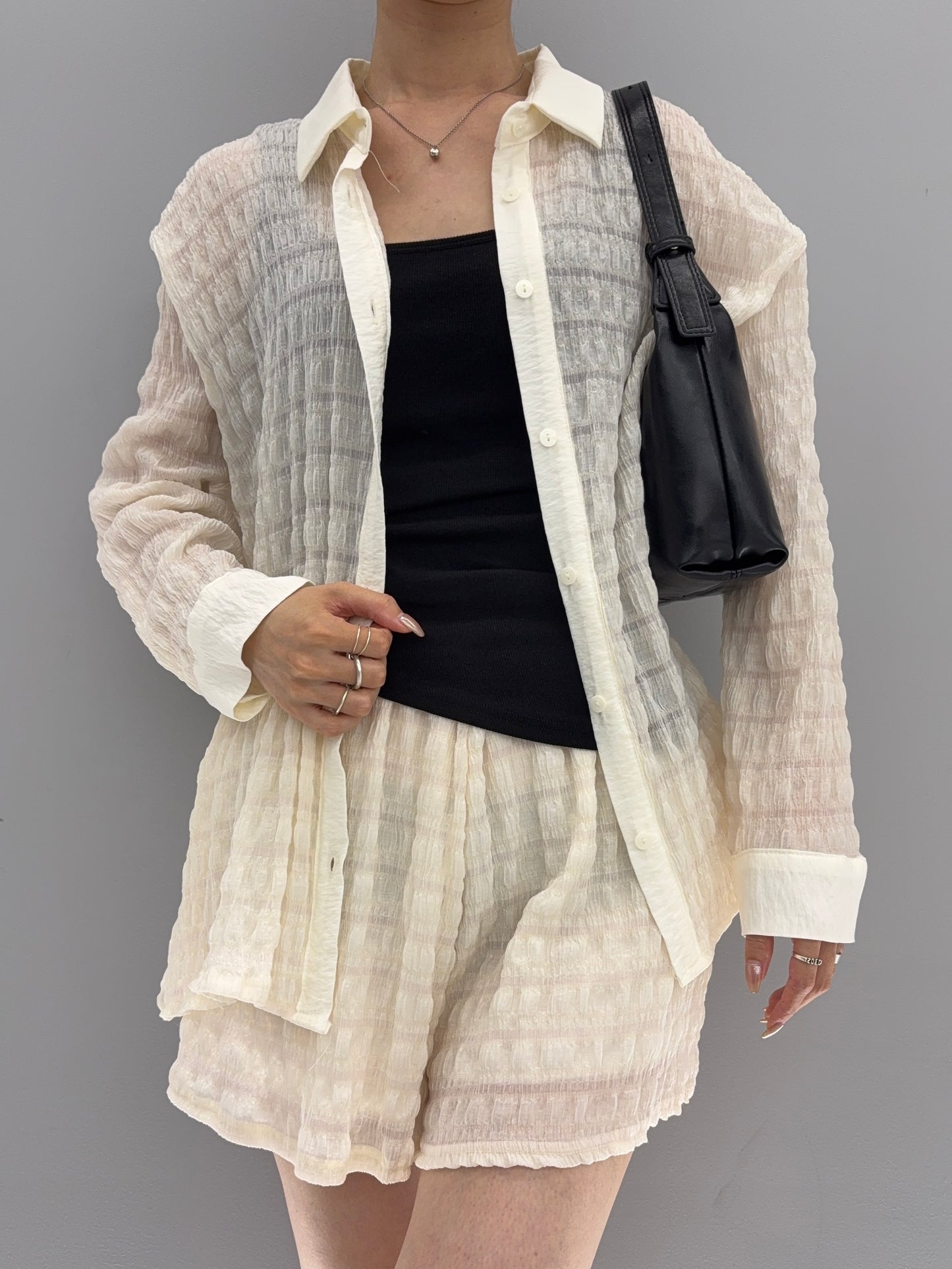 Sheer relax shirt