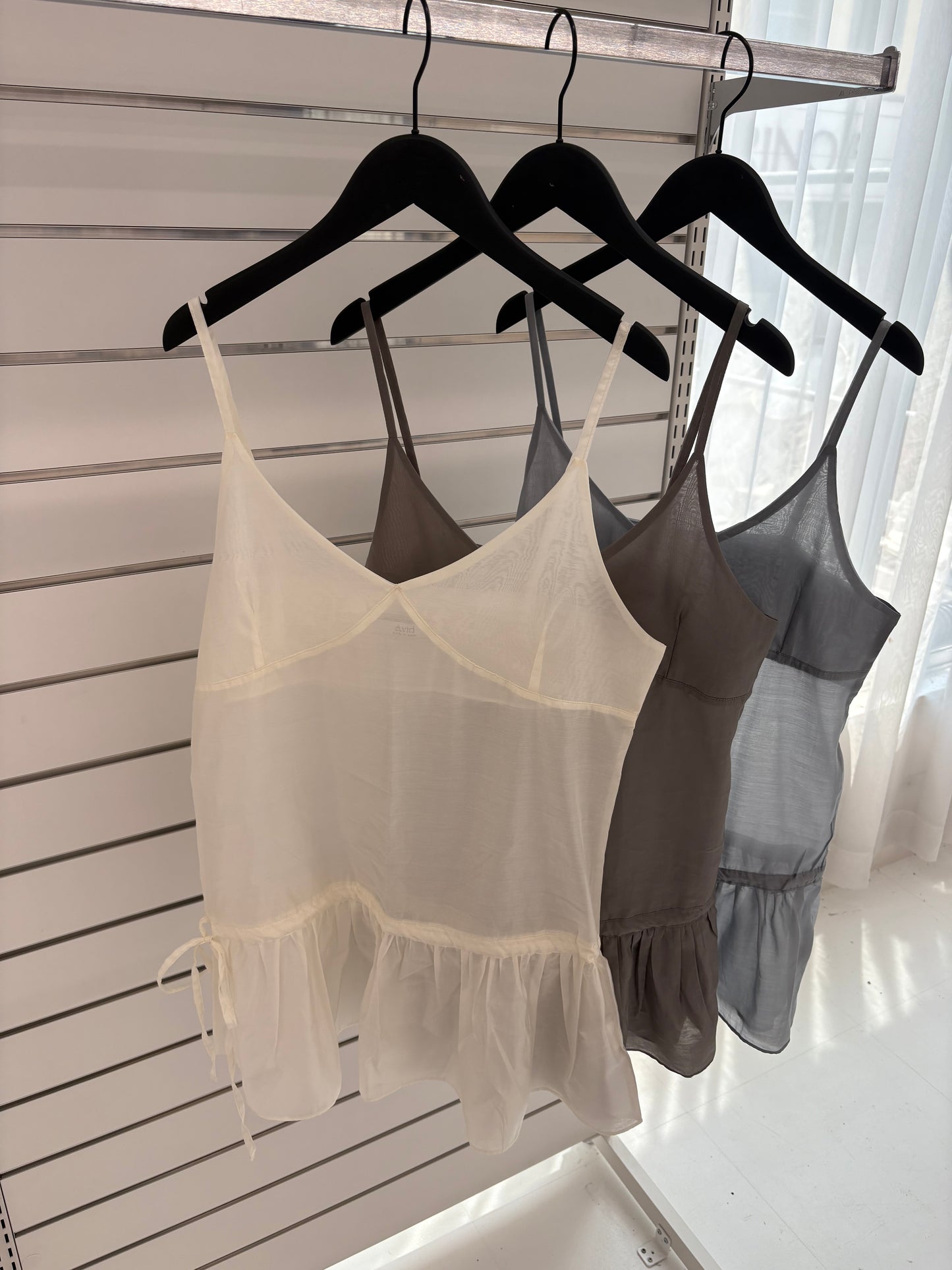 Seethrough layerd cami