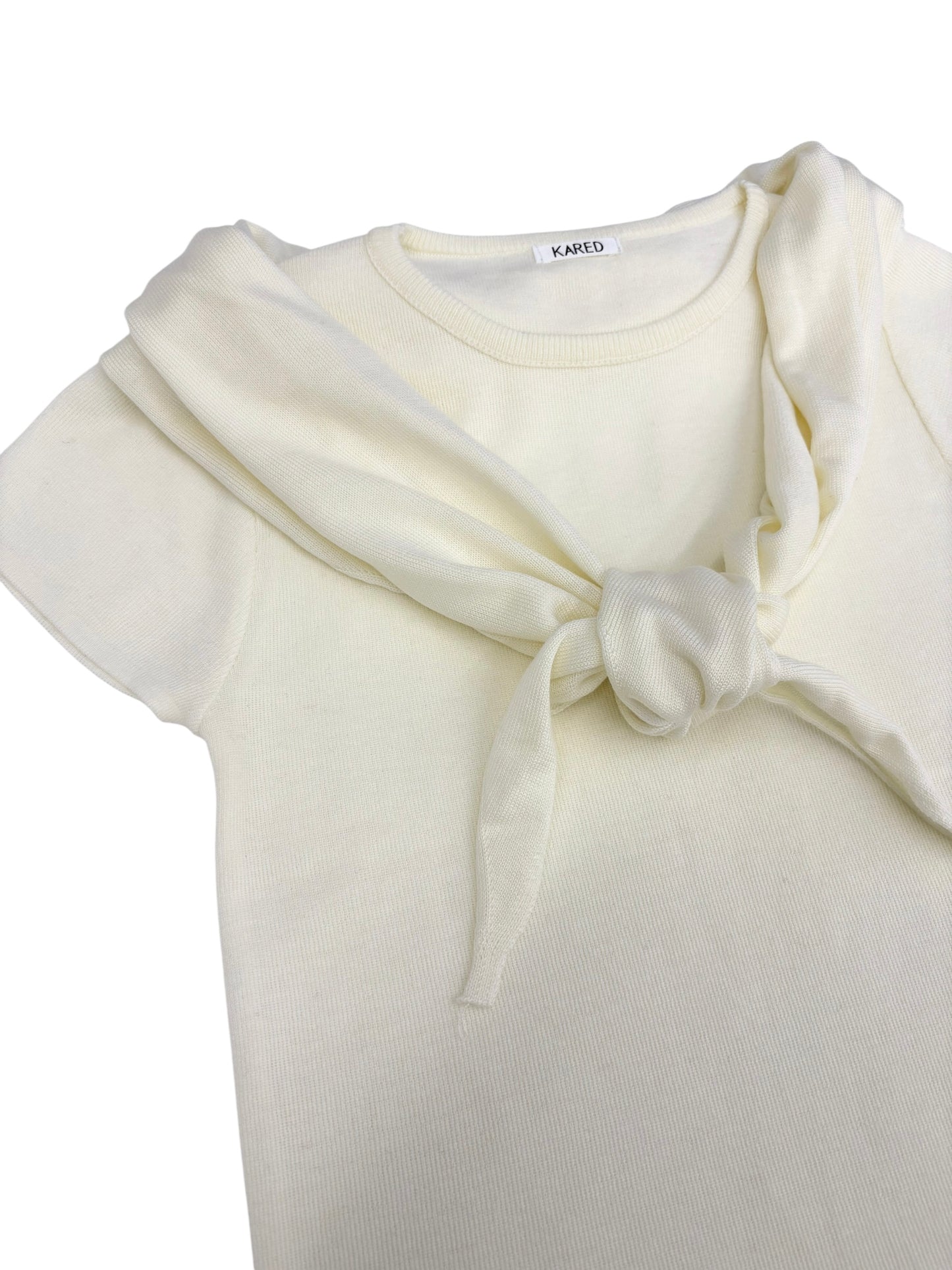Scarf half knit tops