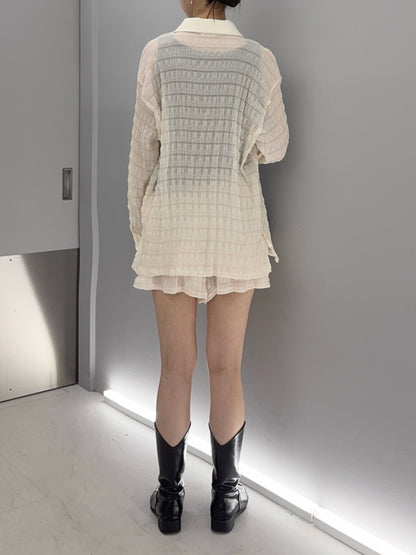 Sheer relax shirt