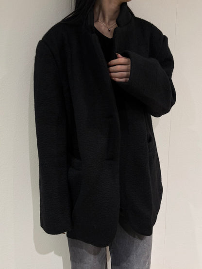 Wool over half coat