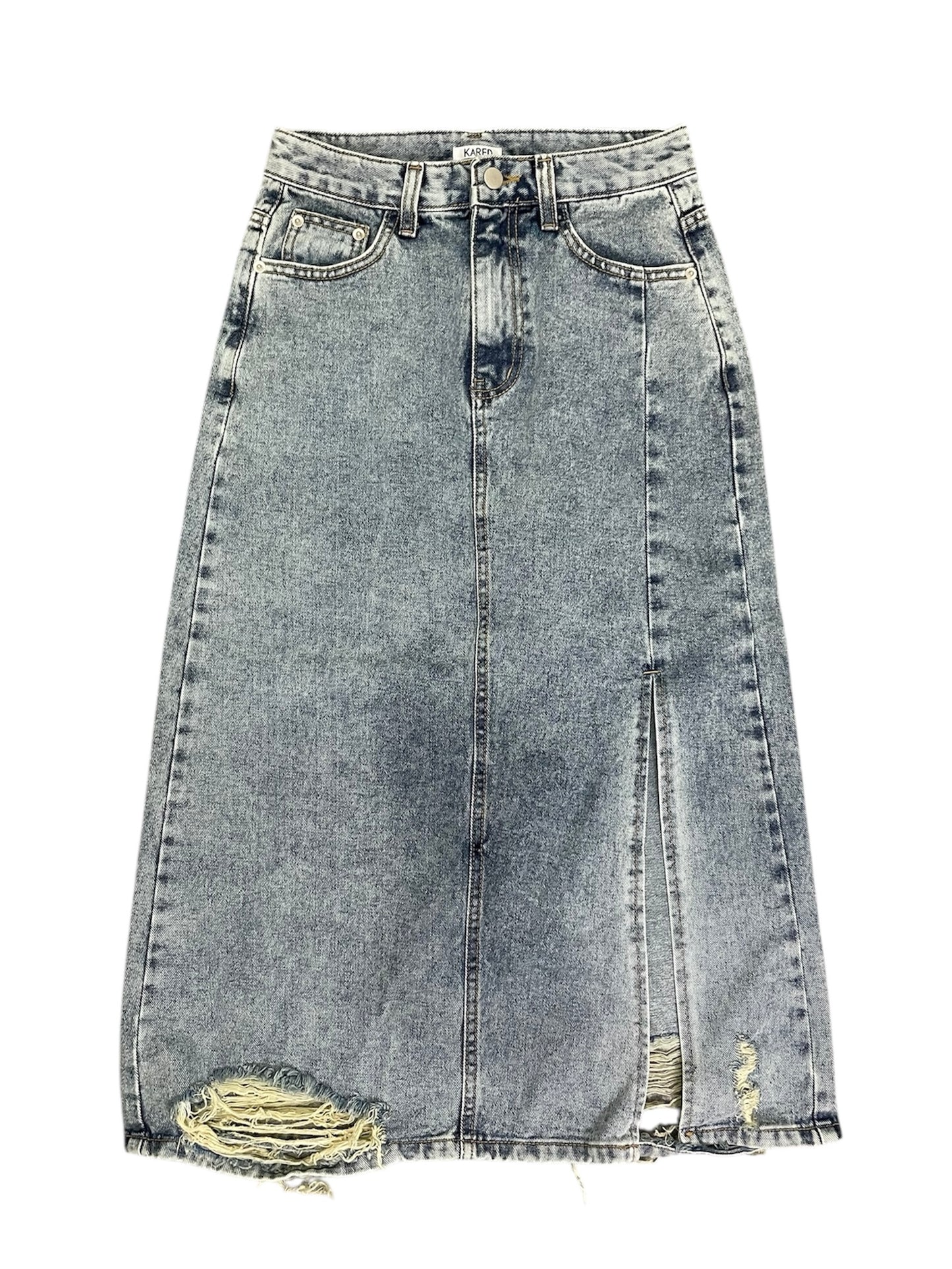 vintage denim long sk