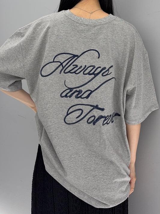 Back embroidery T-shirt