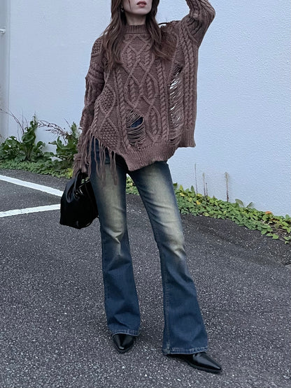 FRINGE OVER KNIT