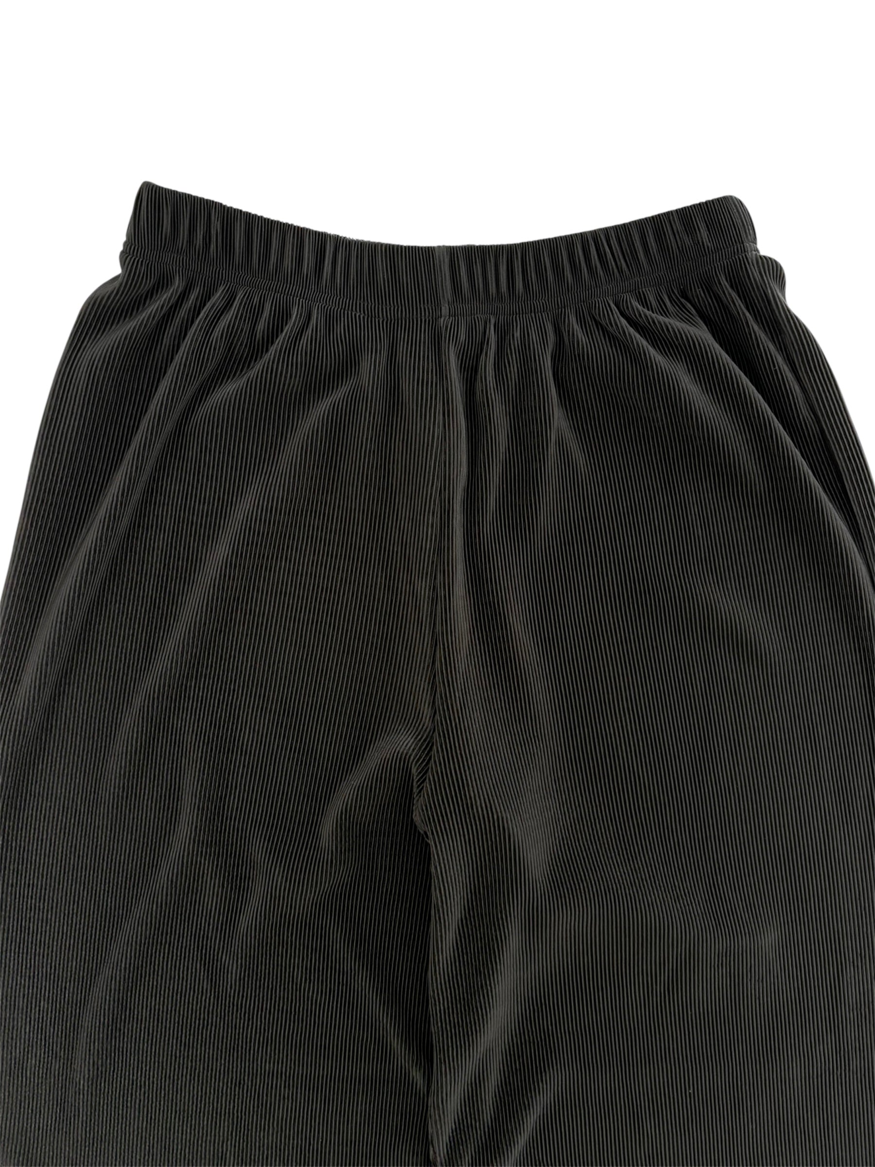 ブラック プリーツパンツ レディース ウエストゴム リラックスパンツ 春夏 韓国ファッション KARED