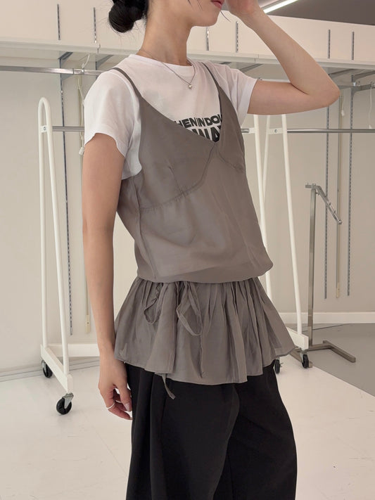 Seethrough layerd cami
