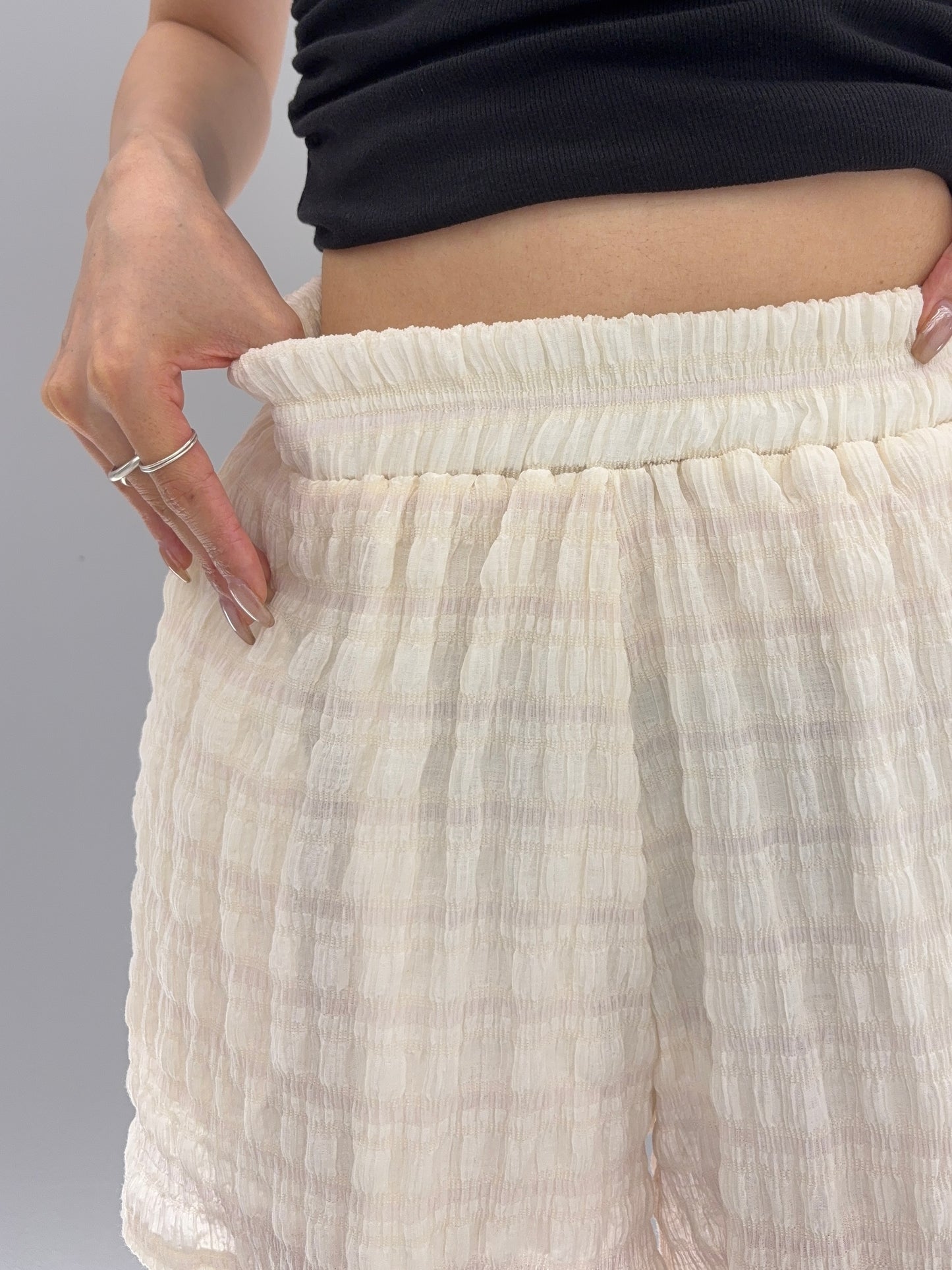 Sheer relax pants