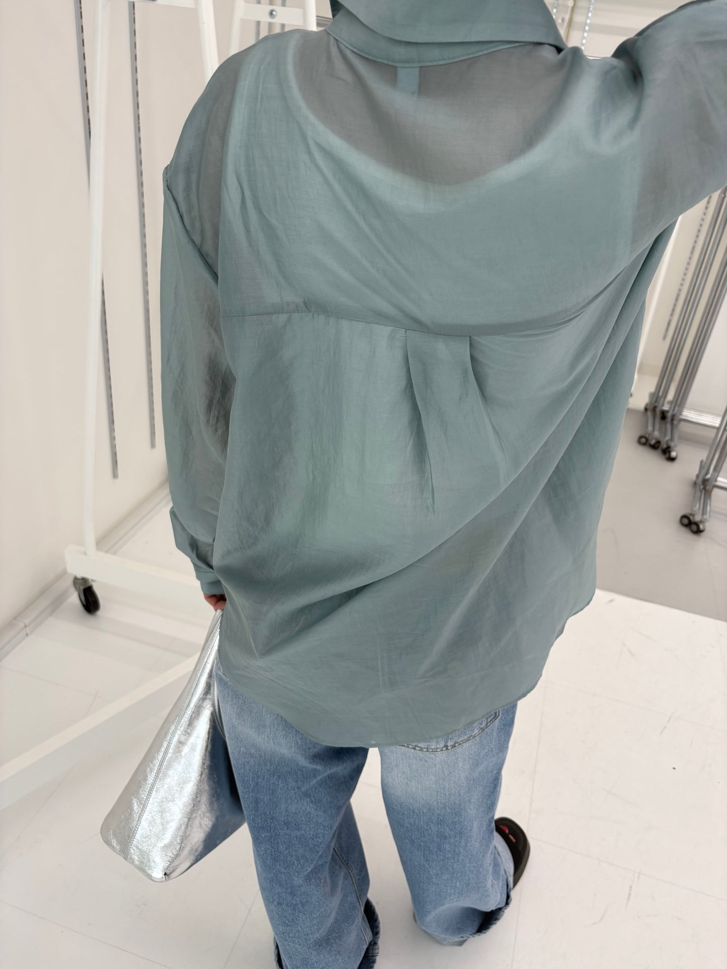 Tencel sheer shirt