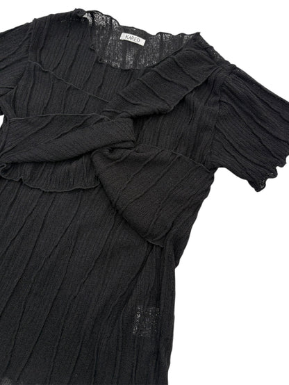 Sheer twist tops