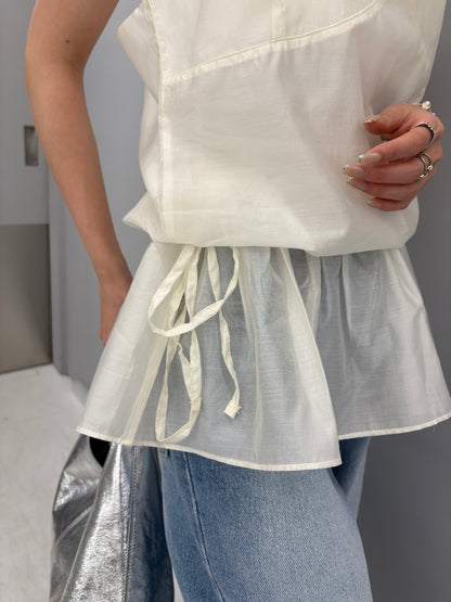 Seethrough layerd cami