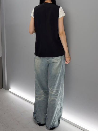 Basic long vest