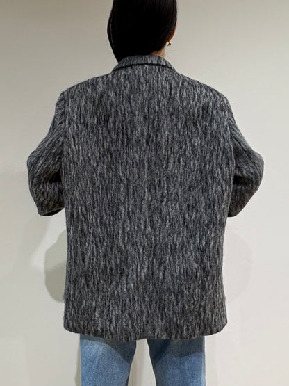 Wool over half coat