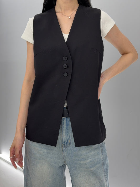 Basic long vest