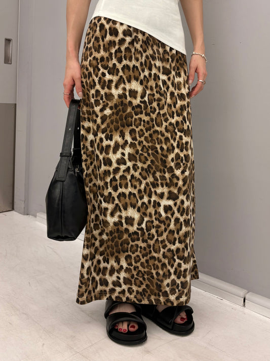 Leopard relax skirt