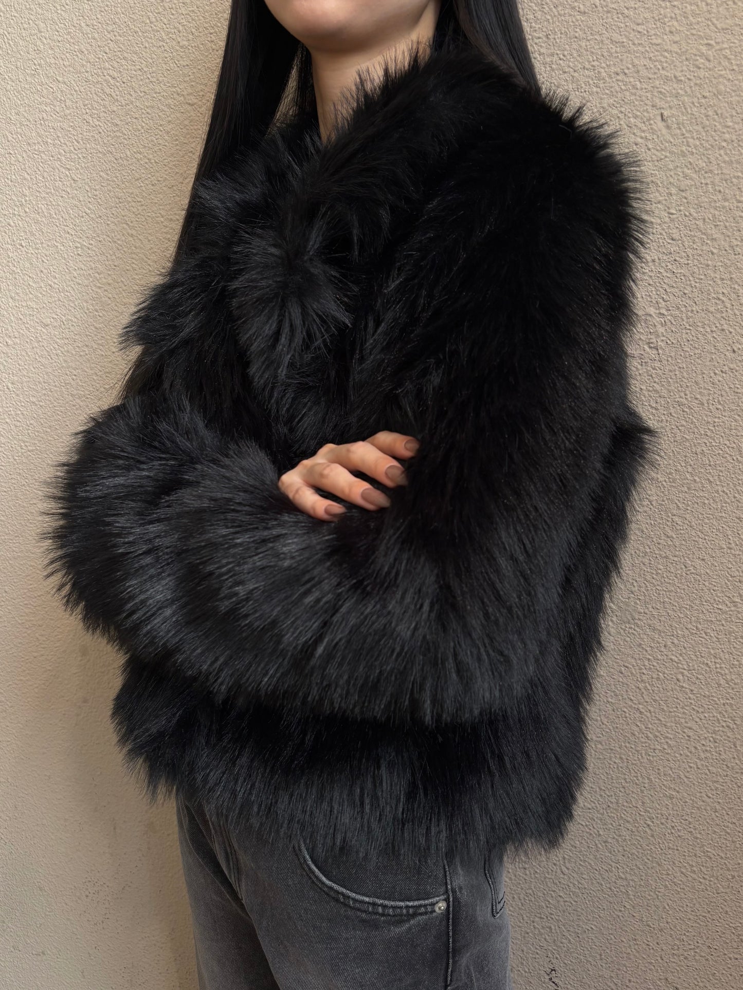 Soft fur jacket