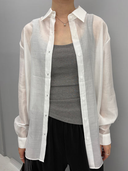 Tencel sheer shirt