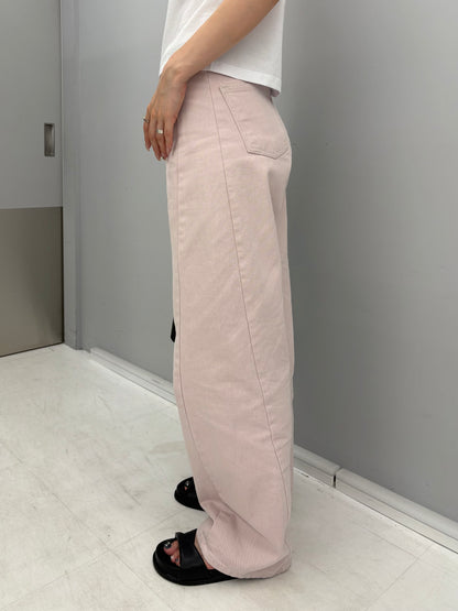 Pigment color wide denim