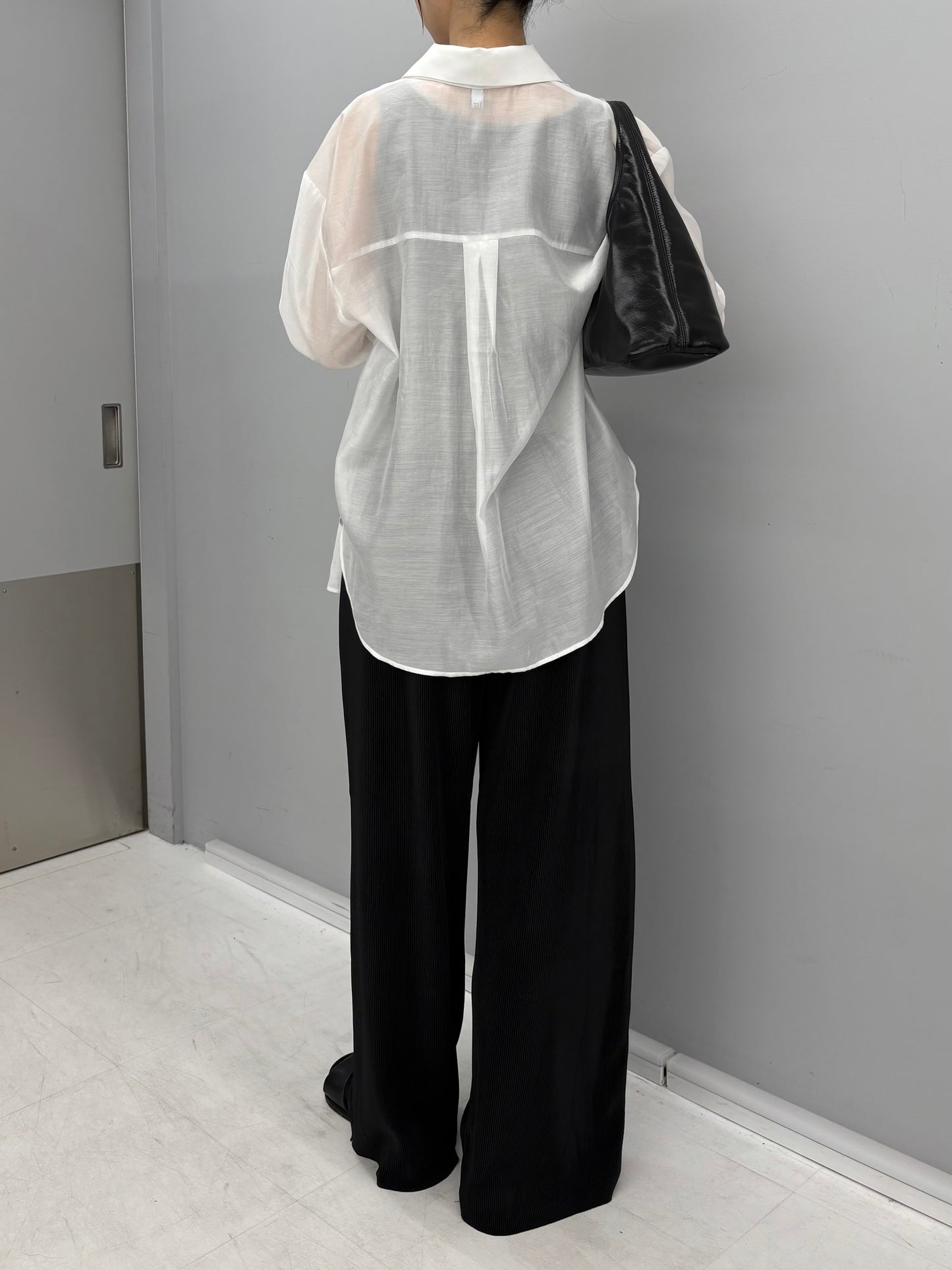 Tencel sheer shirt