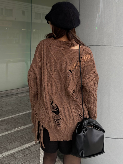 FRINGE OVER KNIT