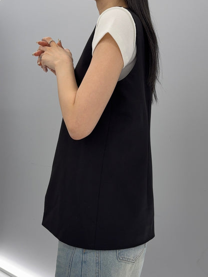 Basic long vest