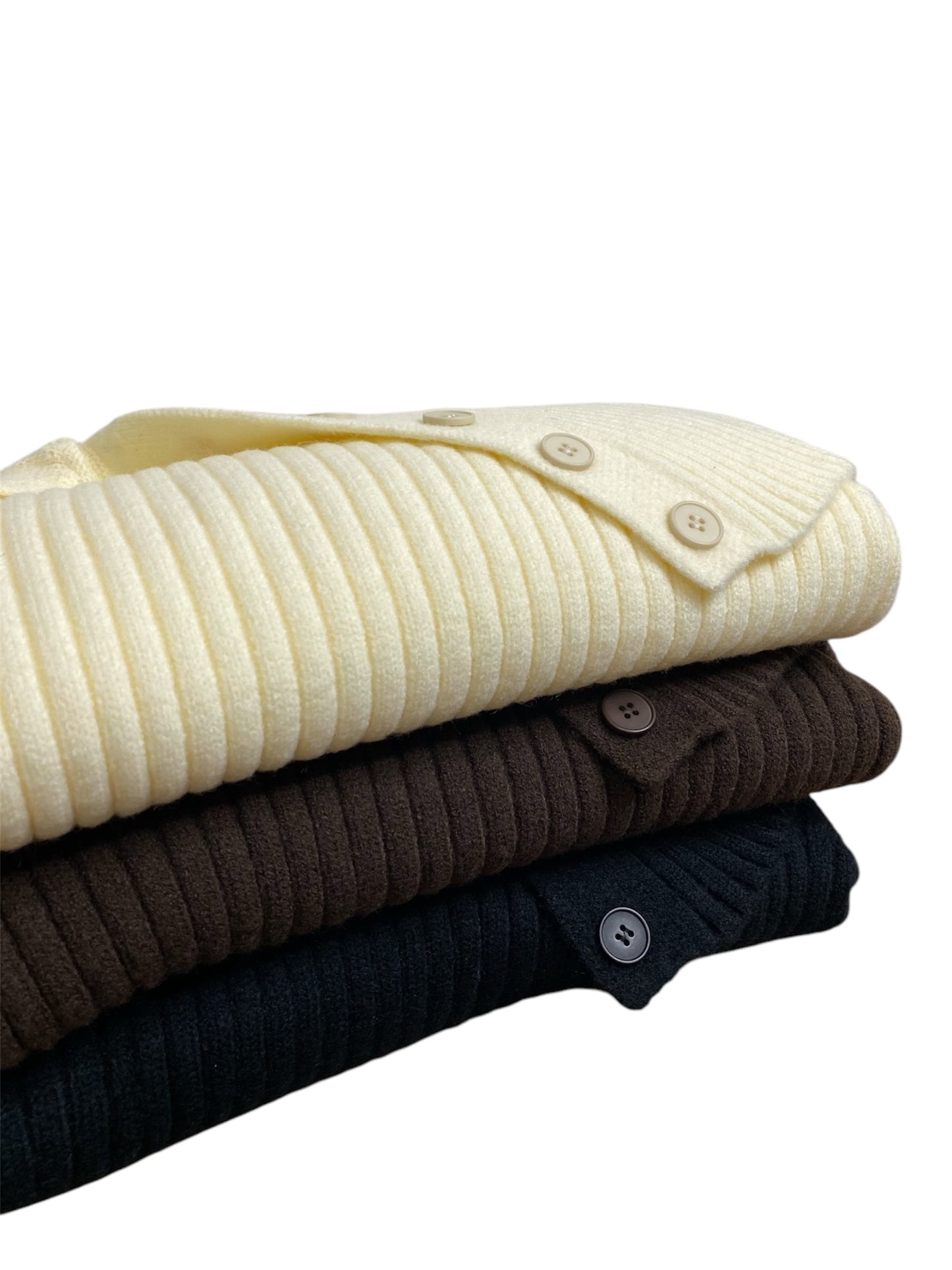 BUTTON OFF SHOULDER KNIT