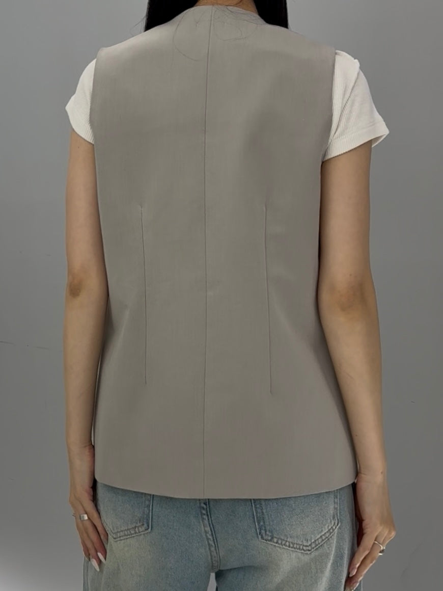 Basic long vest