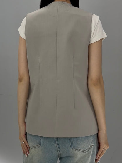 Basic long vest