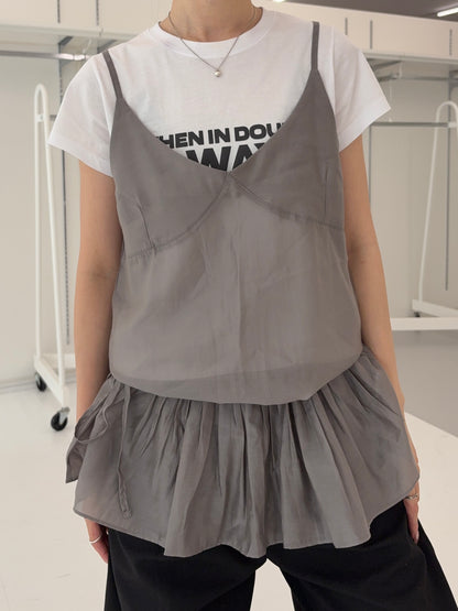 Seethrough layerd cami