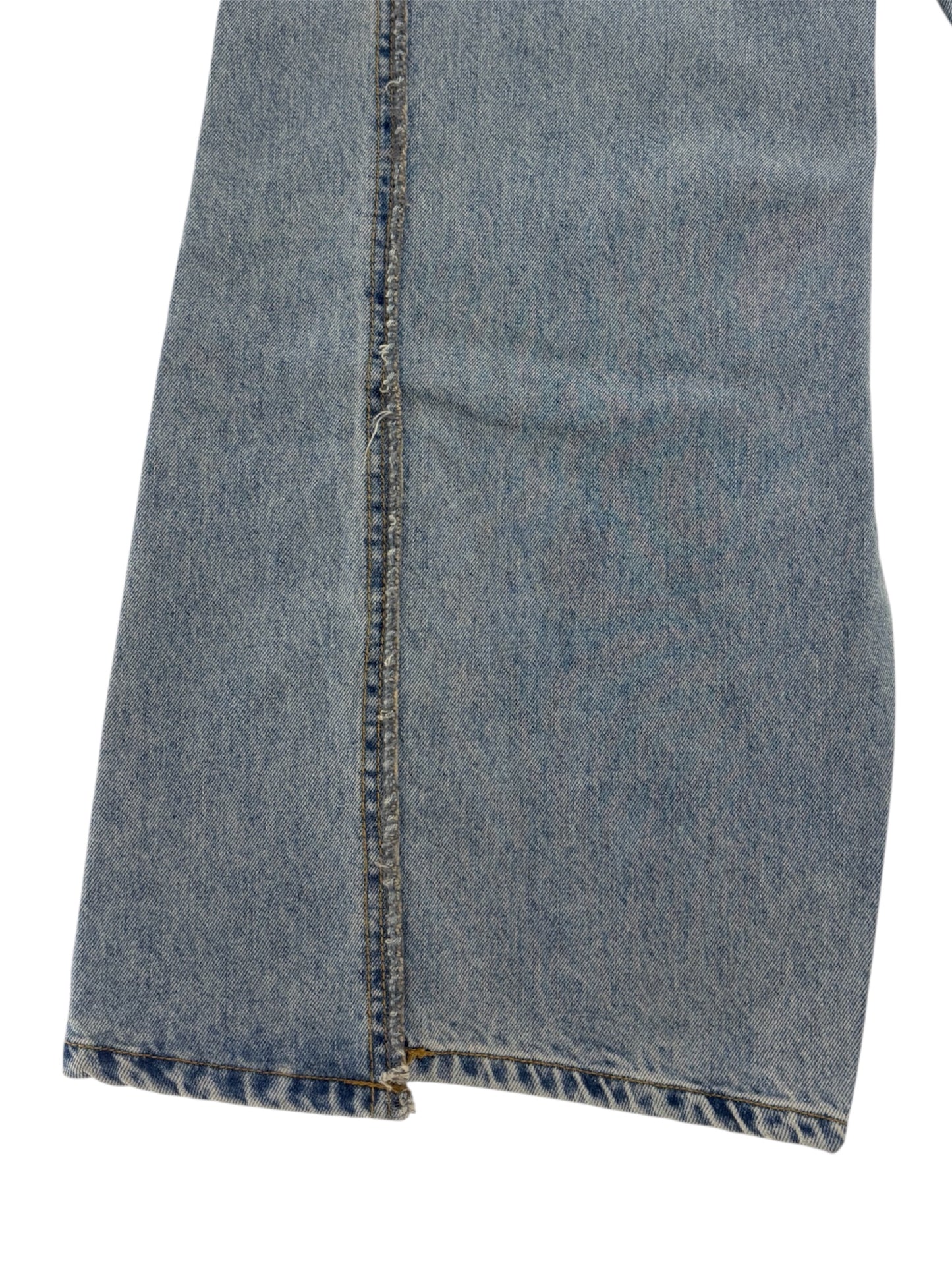 W pocket wide denim