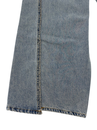 W pocket wide denim