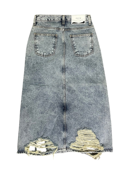 vintage denim long sk