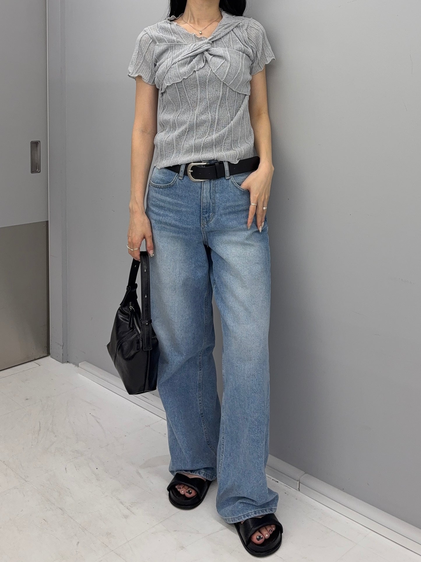 Sheer twist tops