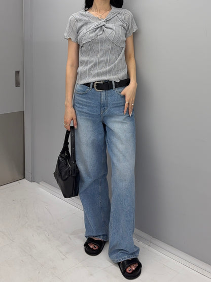 Sheer twist tops